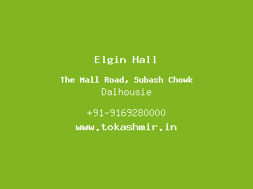 Elgin Hall, Dalhousie
