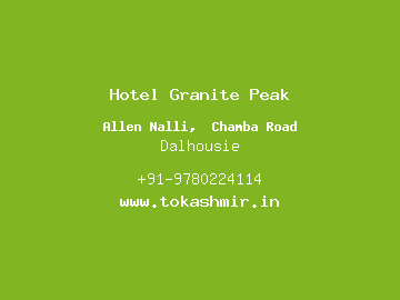 Hotel Granite Peak, Dalhousie