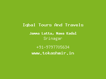 Iqbal Tours And Travels, Srinagar
