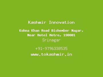 Kashmir Innovation, Srinagar