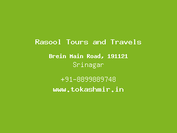 Rasool Tours and Travels, Srinagar